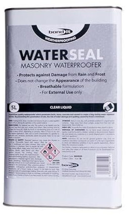 Bond-It WATERSEAL Exterior Masonry Brick Concrete Stone Waterproofing 5L Clear