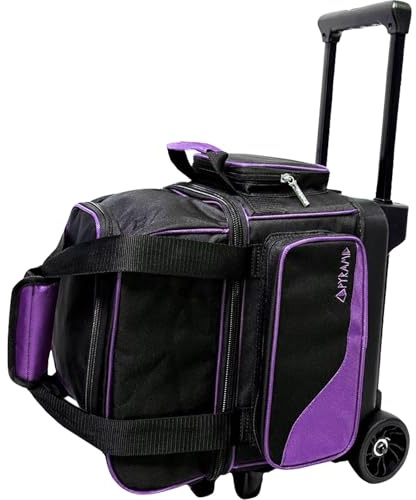 Pyramid Path Pro Deluxe Single Roller Bowling Bag (Black/Purple)