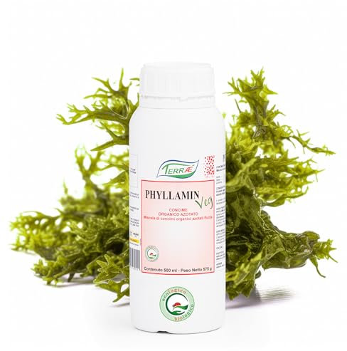 TERRAÉ Concime Biologico Naturale Super Concentrato | Basta 1ml per Litro, Dura fino a 500L | Concime Liquido Universale per Orto, Agrumi, Piante Verdi e Fiori | Concime Organico con Alghe Brune BIO