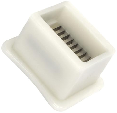 OSALADI Cortador de Judías Verdes de Acero Inoxidable Herramienta Multifuncional para Cortar Verduras Rallador Seguro y Compacto para Cocina Doméstica 1 Pieza