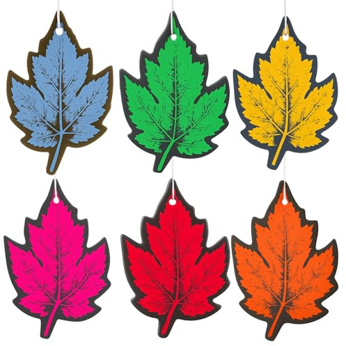 6 Stück Duftbaum Auto, Auto Duft und Autoduft, Lufterfrischer mit 6 Farben, Wunderbaum für frischen Duft im, Duftbaum mit langanhaltender Aroma