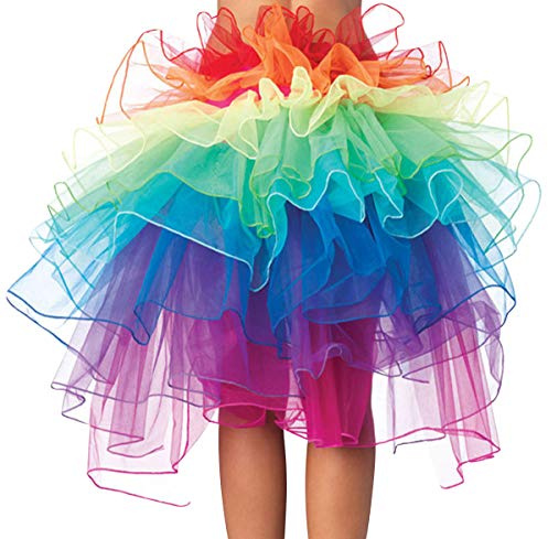 Falda Tutu Mujer Faldas de Tul Largas Falda Tul Disfraz Fiesta Larga para Bodas Disfraces con Tutu Ballet Largo Tutú Adulto Tutus Largos para Adultos Enaguas para Vestidos Pollera de Tul Multicolor