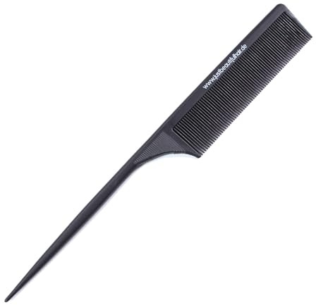 hair2heart Peigne manche - Peigne en carbone de haute qualité pour une coiffure précise et des résultats professionnels - Parfait pour séparer, crêper et lisser