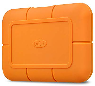 LaCie Rugged SSD externe SSD 1TB, 2.5 Zoll, PC & Mac, inkl. USB-C w/o USB-A Kabel, inkl. Rescue Service (STHR1000800)