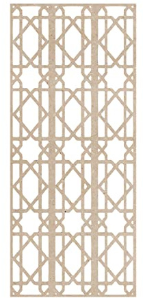 pannello geometrico termosifone mdf traforato 100x45x0.3cm taglio laser decorazione casa, quadro, fai da te, separè