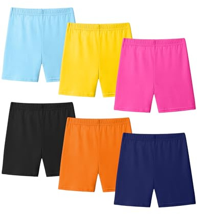 KEREDA Pantalones Cortos Niñas Mallas Cortas Short Pantalón Leggings Pantalon Algodón Pack de 6, A 2-3 años