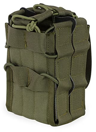 WarmHeartting Doppel magazintasche 5,56 mm 7,62 mm Große Kapazität MOLLE Magazintasche Holster Mag Carrier Taktischer Magazinhalter Magazinbeutel
