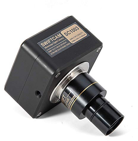 SWIFT Swiftcam 10 Megapixel Kamera für Mikroskope, mit Reduzierobjektiv, Kalibrierungskit, Eyetube-Adaptern und USB 3.0-Kabel, kompatibel mit Windows/Mac/Linux SC1003-CK