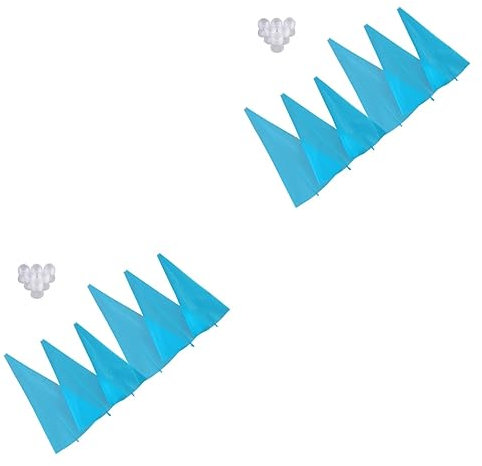 UPKOCH 12piezas Bolsas De Pastelería De Silicona Reutilizables Acopladores para Decorar Tartas Galletas y Herramientas De Repostería Ecológicas y Fáciles De Usar