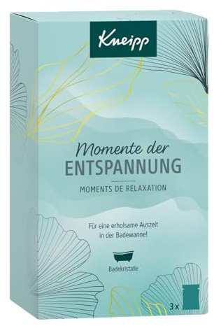 Kneipp Geschenkset Momente der Entspannung - ausgewählte Badekristalle Bestseller (3 x 60g): Tiefenentspannung, Entspannung Pur und Goodbye Stress - kleine Aufmerksamkeit und ideales Mitbringsel