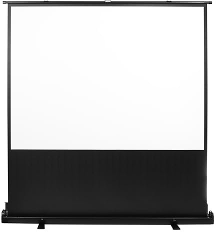 Schermo di proiezione portatile Maclean, compatto, da pavimento, portatile (MC-963 86, 4:3)