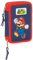 Super Mario World Schulmäppchen für Kinder, Federmäppchen mit Farben, mit 28 nützlichen Utensilien, ideal für Kinder von 5 bis 14 Jahren, bequem und vielseitig, Qualität und Widerstandsfähigkeit, 12,5