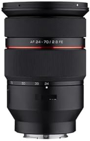 AF 24-70mm F2.8 Zoom Lens Full Frame Camera Lens Large Aperture Auto F Lenses,Compatible For Sony ，E/FE A6000 A6300 A6400 NEX-3R