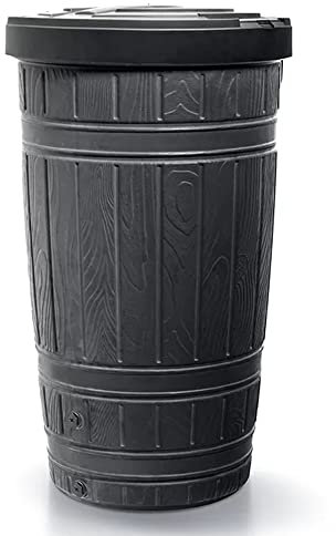 Depósito para agua de lluvia WOODCAN 265L., dimensiones (mm) 648x648x1128, color Negro