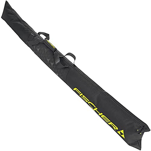 Fischer Bolsa de esquí Eco Alpine para Adultos, Color Negro y Amarillo, 175 cm