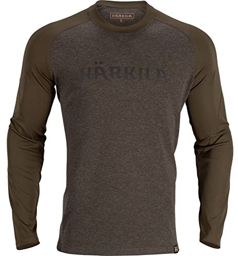 Härkila | Metso L/S T-Shirt | Professionelle Jagd Kleidung & Jagd Zubehör für Herren & Damen | Skandinavische Qualität Made to Last | Willow Green, XL