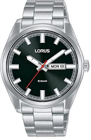 Lorus Herren-Uhr Quarz aus Edelstahl mit Metallband RH347AX9