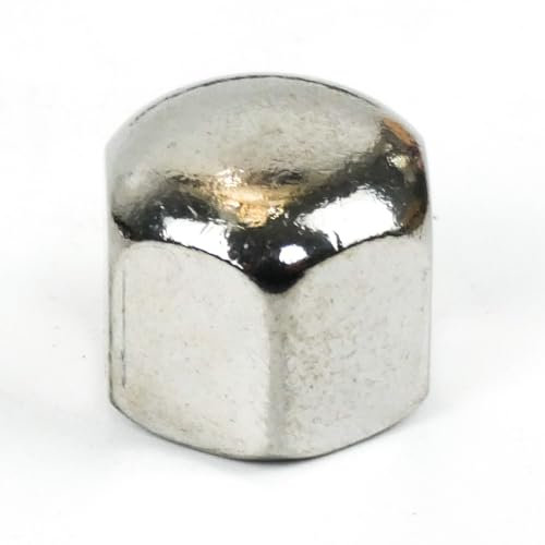 DAUMLINK® Hutmutter, niedrige Form DIN 917, Material Edelstahl V2A (25 Stück) für die Schraubenoptik und gegen Verletzung, Verschmutzung und Beschädigung (M8)