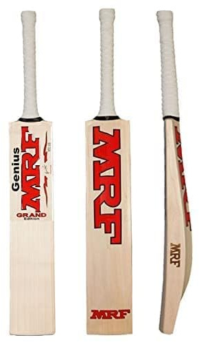 JaHaNa Sports Popular Willow Wood Popular Willow Tennis Ball Cricket Bat with Stickered (Size Full), Assorted