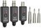 INGPARTNER A11-2 - Sistema microfono wireless 2,4 GHz - Trasmettitore e ricevitore a 4 canali, adattatore XLR plug-on, adatto per microfoni dinamici a condensatore, mixer audio, fotocamera DSLR