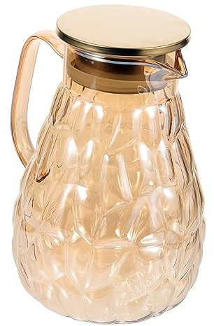 Ciieeo Jarra De Vidrio 2l Agua Jugo Té Bebidas Hervidor Botella Refrescante Duradera