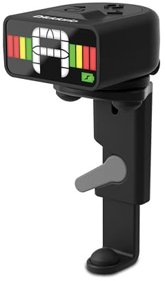 D'Addario Micro Rechargeable Viola Tuner - Clip On Tuner for Violas - Full Color Display - Quick & Accurate Tuning