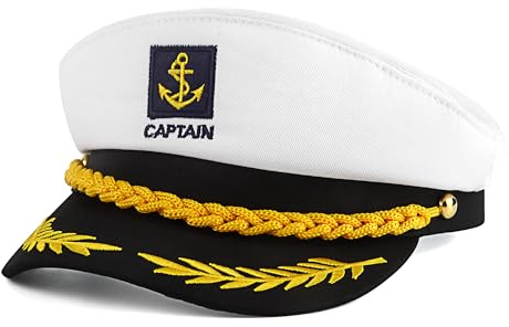 HO-SFSM Chapeau de Capitaine | Casquette de Marin Réglable et Confortable