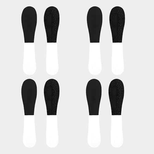 8 limas de pie para piel dura, removedor de doble cara, lima de pie de escofina, callos de doble cara, limpiador de talón Emery Fies de doble cara, exfoliante seco agrietado, molinillo raspador blanco