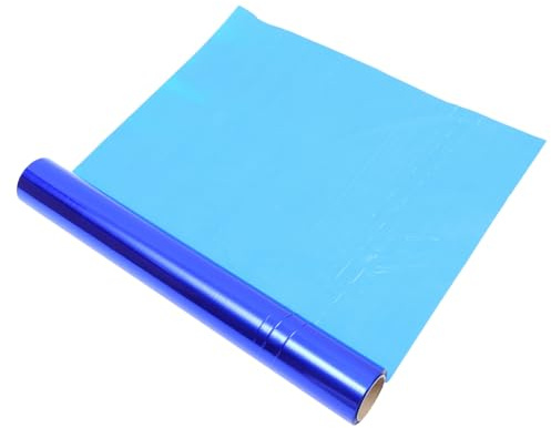 iplusmile Rotolo di Cellophane Facile da Usare e Tagliabile su Dimensione Colorato Blu Larghezza 40cm in Materiale Opp per Imballaggi Alimentari e Confezioni di Fiori