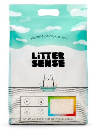 Litter Sense Health Monitoring Cat Litter – Colour-Changing Silica Crystal Litter with Early Health Indicator | Powerful Odour Control, Low Dust, Long-Lasting & Non-Clumping Crystals for Cats