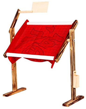 Support de point de croix réglable en bois massif pour point de croix, Cadre pour Canevas, Support de Bureau en Bois, Cerceau à Broder en Bois, Outil de Couture Chinoise