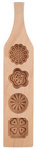 TOPINCN Backformen,Mondkuchenform Holzgebäckform Backform für Gebäck Mungbohnen Kuchen EIS Haut #2