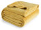 Bedsure Fleece Blanket King Size for Bed - Soft Cosy Fluffy Throw Blankets, Warm Large Throws for Audlts, Mustard, 270x230 cm