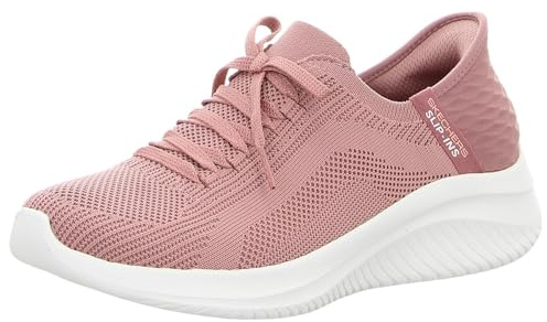Skechers Femme Ultra Flex 3.0 Brilliant Path Slip-In ENTRAINEUSE, Mauve Knit/Pink Trim, 40 EU