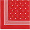 modAS Vierecktuch Bandana Kopftuch ca. 54x54 cm- Tuch in verschiedenen Designs und Farben aus Baumwolle in Rot mit Punkten