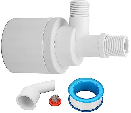 Valvola a Galleggiante per il Controllo del Livello Dell'acqua Funzione di Arresto e Riempimento Automatici per Serbatoi D'acqua e Piscine Dimensioni 1/2 Pollice