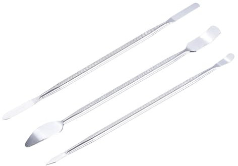 QUARKZMAN 3pz Kit Spudger in Metallo Mini Piede di Porco Testa Piatta in Acciaio Inossidabile Strumenti di Apertura Smontaggio e Riparazione di Telefoni Cellulari