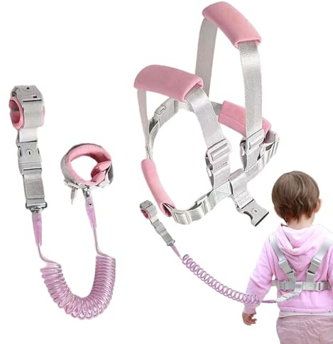 Småbarnskoppel, barnsele med koppel,3-i-1 sele med anti-förlorad handledslänk för småbarn - Anti Lost toddler Safety, Baby Walking Holder, Kids Walking Armband Assistant Band Bälte, B
