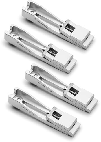 Genmitsu Upgrade CNC Router Vise Clamp for Large Woodworking & Metalworking Project, Low Profile Aluminum Toe Clamp, Size 4.2 x 0.9 x 0.6 (106mm x 22mm x 15mm), 4PCS