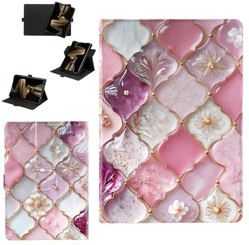 Custodia Compatibile per Amazon Fire Hd 8 Plus 2022 8.0-pollici Tablet Cover Custodia Case [Funzione di rotazione a 360 gradi][Protezione rinforzata dei bordi contro le cadute] SGYS