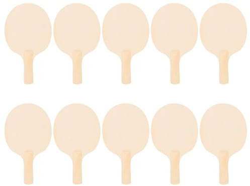 Toddmomy 10 Palas De Tenis De Mesa Sin Terminar Color Beige
