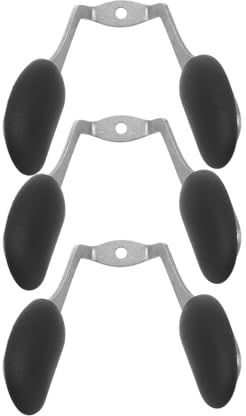 TOGEVAL Supporto Ponte Nasale Avvitabile per Occhiali da Sole Set 3 Pezzi Naselli di Ricambio in Silicone Antiscivolo e Leggero per Attività All’Aperto e Sport