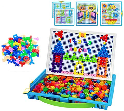 1000 Stücke Puzzle Spielzeug Kreative DIY Pilz Nägel Pädagogisches Spielzeug Bausteinziegelsteine Kombination Zauber Spielzeug Geburtstag für kinder Alter über 3 Jahre Alter