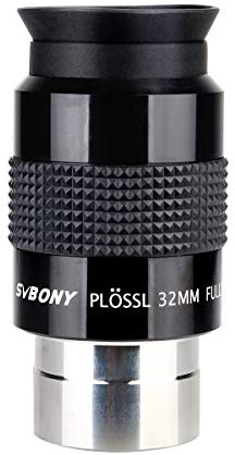 Svbony SV131 Oculaire Télescope 1,25 Pouces, 32mm Oculaire Plossl 46 Degrés Champ de Vision Lentille FMC Accessoires de Télescope pour l'Observation Planétaire