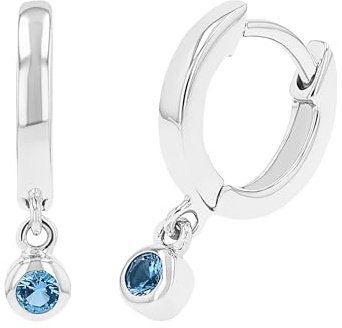 s.Oliver Ohrringe für Mädchen, Zirkonia / 925 Sterling Silber, Rhodiniert