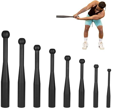 GRAVITY FITNESS Steel Indian Clubs - Club Mace for Functional Training, Grip Strength & Full-Body Workout - Cast Iron Clubbell Weights for Home Gym Strength Training (4kg)