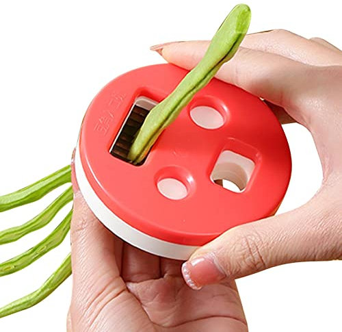 Strumento per fagioli verdi | Taglierina manuale per verdure a fagioli verdi, affettatrice funzionale per alimenti vegetali per frantumare la cucina materiali da cucina Halatua