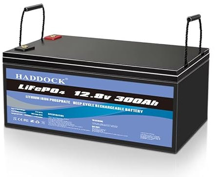 Batería LiFePO4 12V 400Ah, batería de Ciclo Profundo de fosfato de Hierro y Litio, Puede reemplazar la batería de Plomo-ácido AGM, Adecuada para Sistemas fotovoltaicos, vehículos recreativos, Barcos