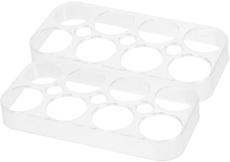 DOITOOL Contenitore Per Uova Da Frigorifero 2 Pezzi 8 Posti Resistente in Plastica Per Conservazione Sicura e Ordine in Cucina