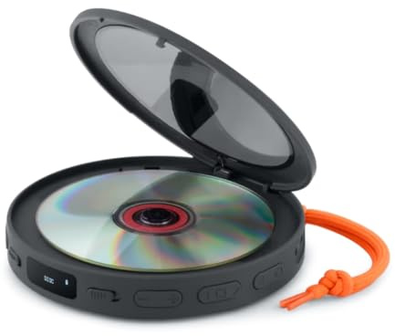 M-920 DMO bärbar CD-/MP3-spelare med Bluetooth-sändare och vibrationsskydd – OLED-skärm, USB-C och 2000 mAh batteri